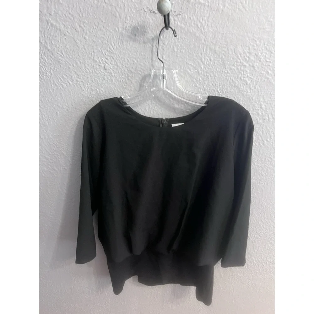 Cabi Women Blouse  Black Size Small‎ 3/4 Sleeve